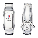 Golf Tourbag. Front und Balltasche individuell bestickt. Stickdesign online gestalten.Tourbag LAUSANNE in futuristisch, rationalem Design von Kerstin Kellermann